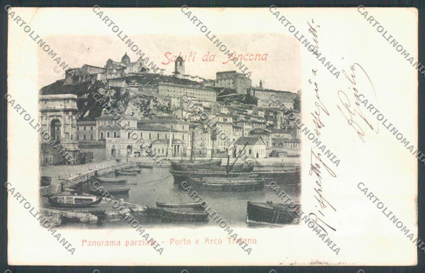 Ancona Città PIEGA Alterocca cartolina ZT6152 – fronte