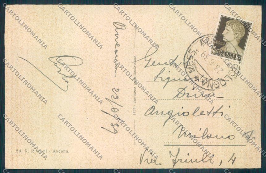 Ancona Città Poste cartolina ZT6155 – retro