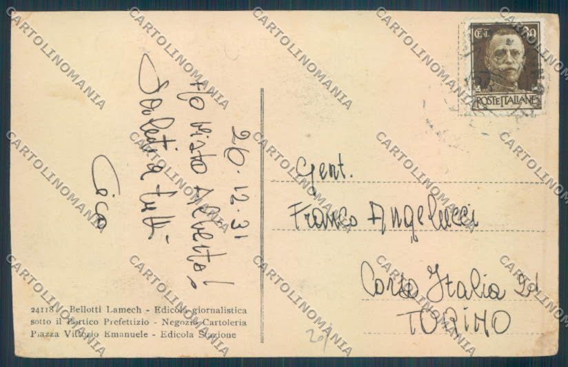 Pesaro Città cartolina ZT6197 – retro