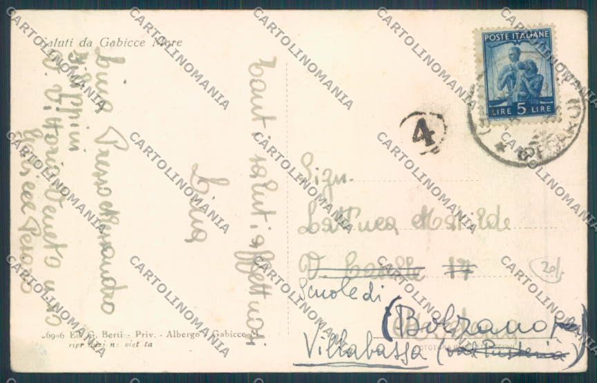 Ancona Gabicce cartolina ZT6211 – retro