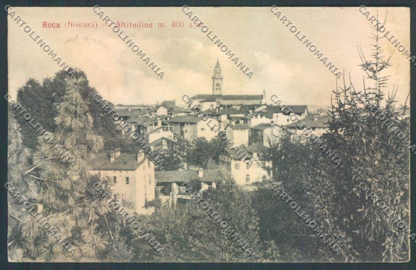 Novara Boca PIEGHE cartolina ZT6225 – fronte