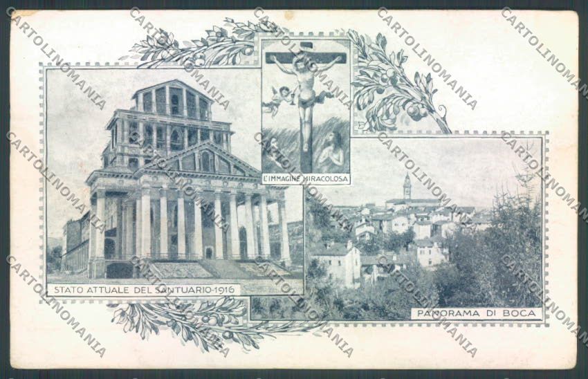 Novara Boca TRACCE UMIDO Santuario cartolina ZT6227 – fronte
