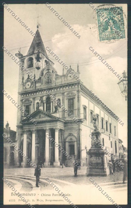 Novara Borgomanero cartolina ZT6233 – fronte