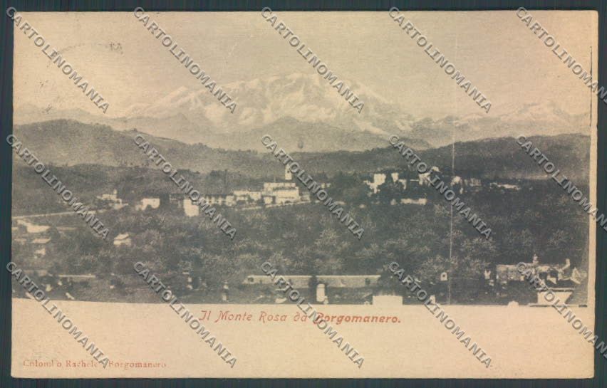 Novara Borgomanero Monte Rosa cartolina ZT6238 – fronte