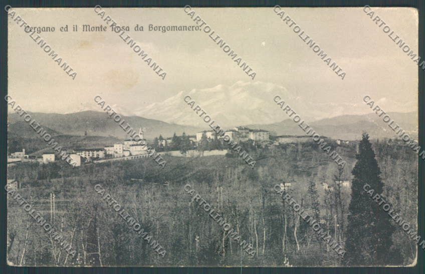 Novara Borgomanero Monte Rosa PIEGHINA ABRASA cartolina ZT6239 – fronte