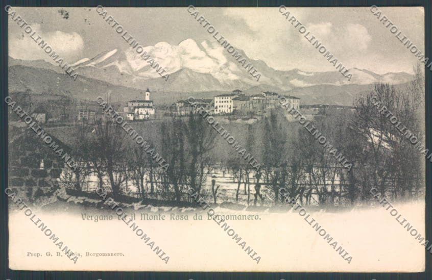Novara Borgomanero Monte Rosa cartolina ZT6240 – fronte