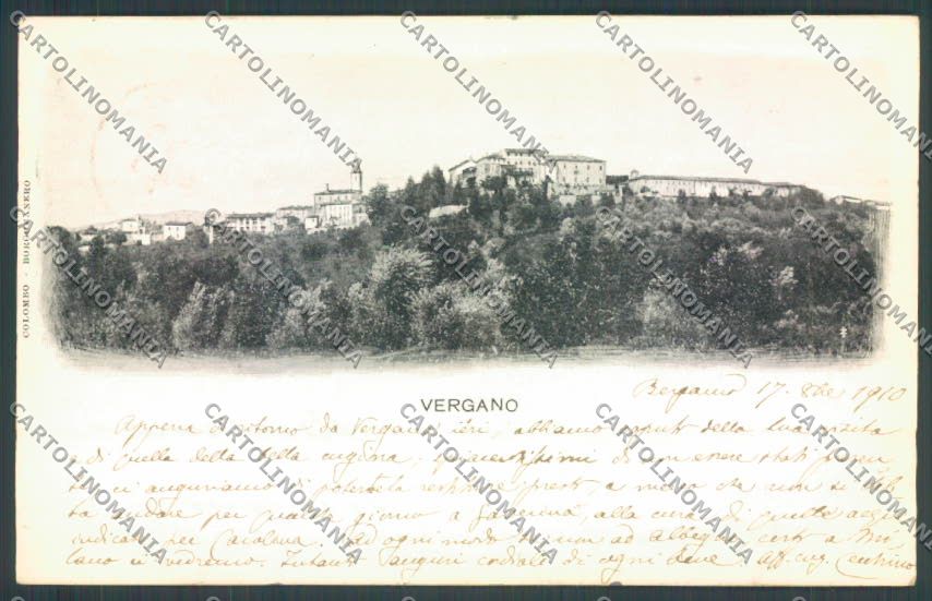 Novara Borgomanero Vergamo cartolina ZT6246 – fronte