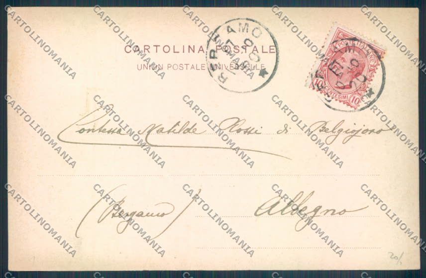 Novara Borgomanero Vergamo cartolina ZT6246 – retro