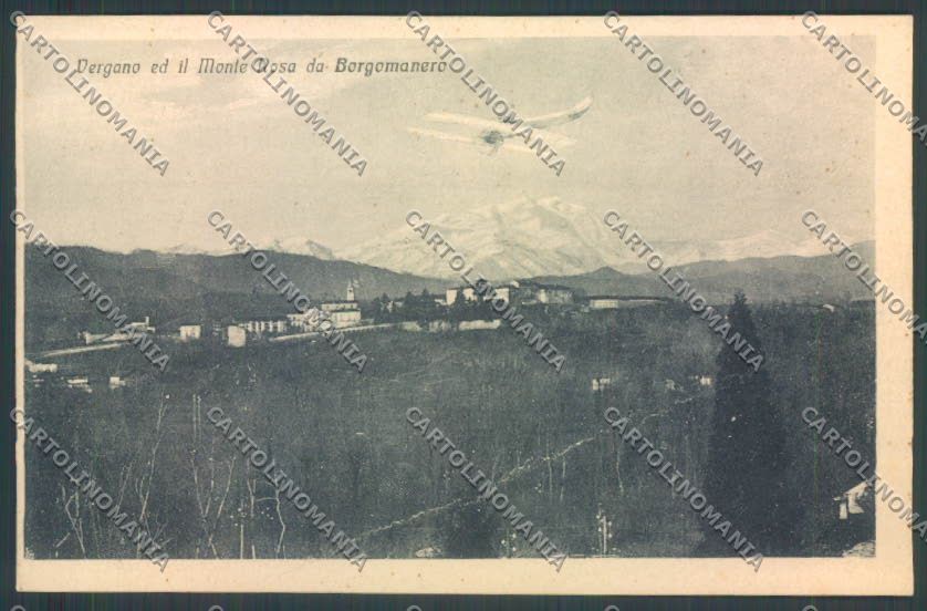 Novara Borgomanero Vergamo Monte Rosa PIEGA cartolina ZT6247 – fronte