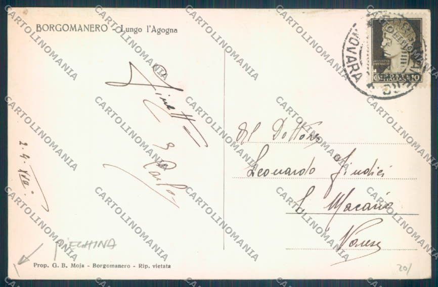 Novara Borgomanero PIEGHINA Foto cartolina ZT6248 – retro