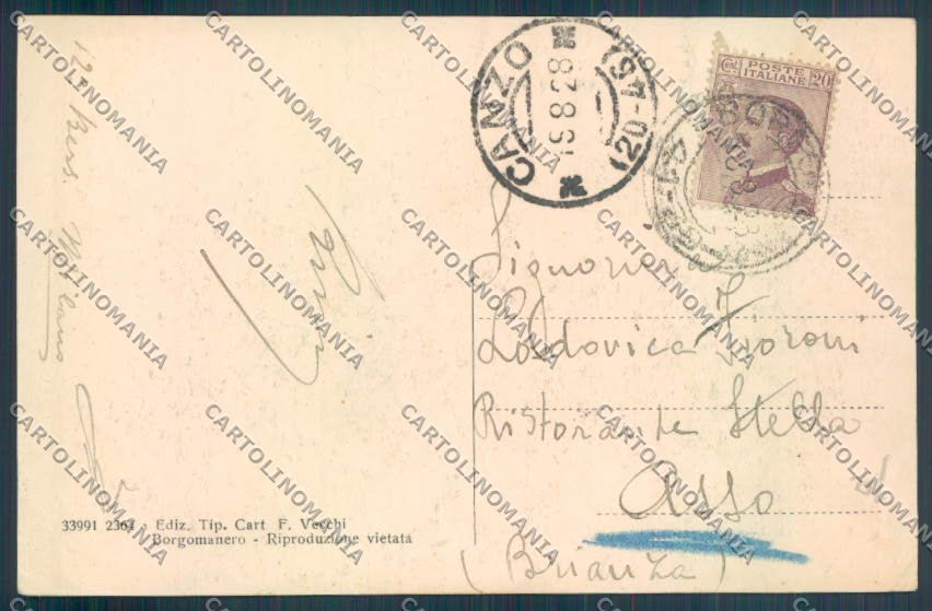 Novara Borgomanero cartolina ZT6249 – retro