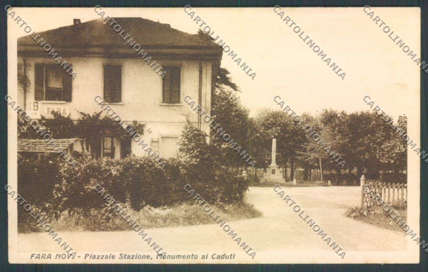 Novara Fara Novarese Stazione cartolina ZT6264 – fronte