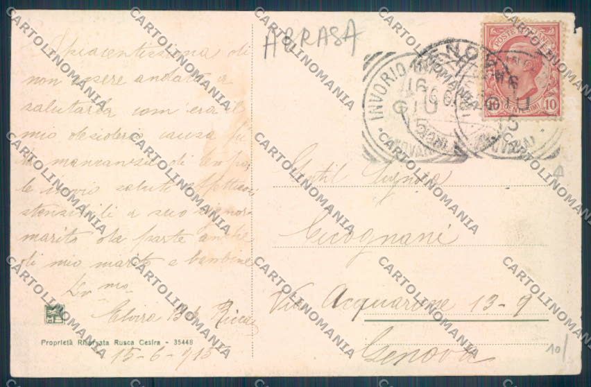 Novara Invorio ABRASA cartolina ZT6296 – retro