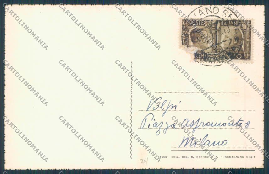 Novara Romagnano Sesia cartolina ZT6330 – retro