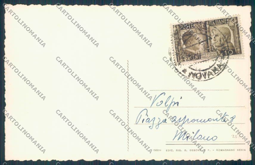 Novara Romagnano Sesia cartolina ZT6332 – retro