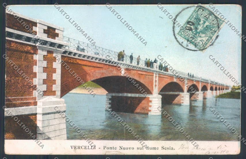 Vercelli Città STRAPPI PIEGHE cartolina ZT6442 – fronte