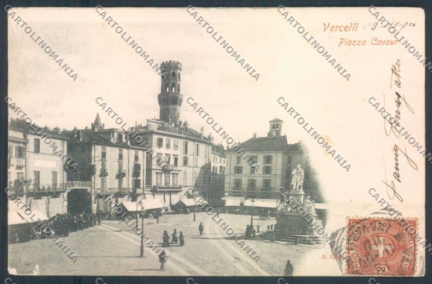 Vercelli Città ABRASA cartolina ZT6469 – fronte