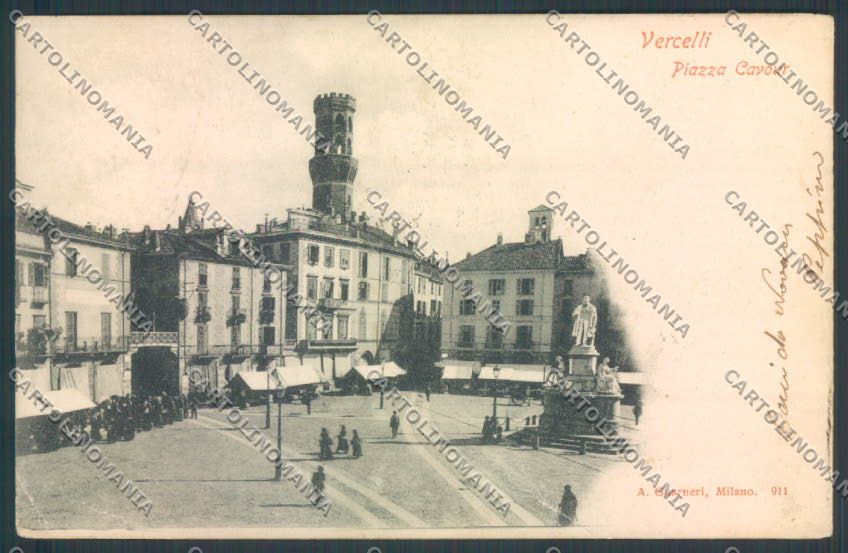 Vercelli Città PIEGA cartolina ZT6506 – fronte