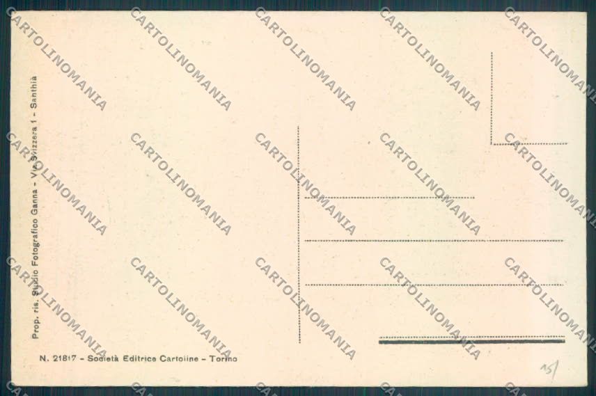 Vercelli Santhià cartolina ZT6518 – retro