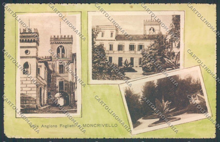 Vercelli Moncrivello PIEGHE ACQUARELLATA cartolina ZT6529 – fronte