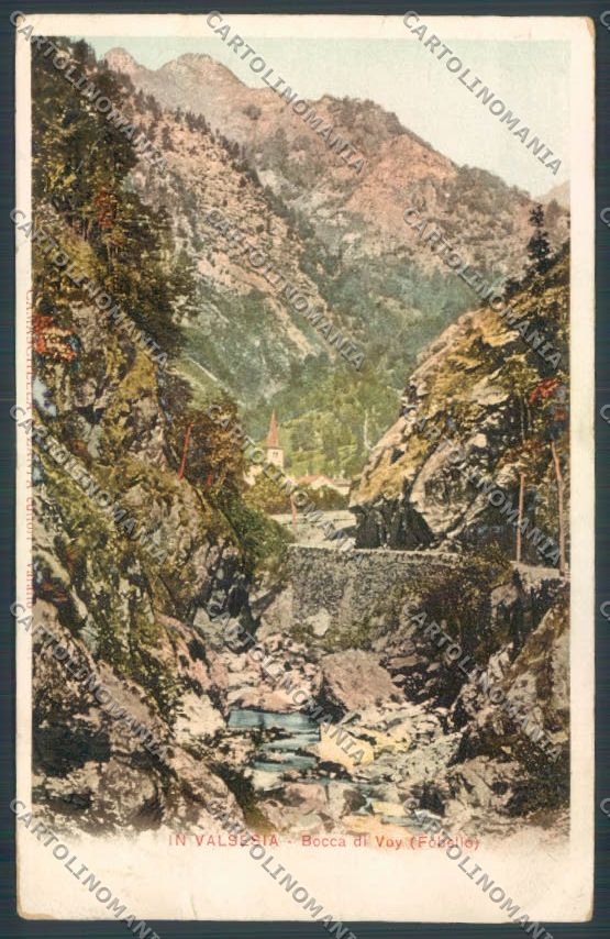 Vercelli Fobello PIEGA cartolina ZT6538 – fronte