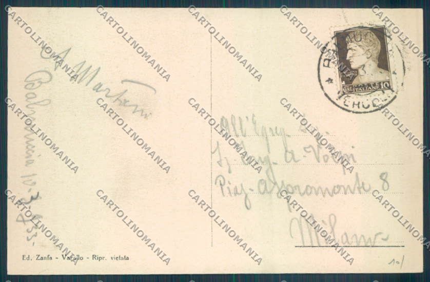 Vercelli Balmuccia cartolina ZT6540 – retro