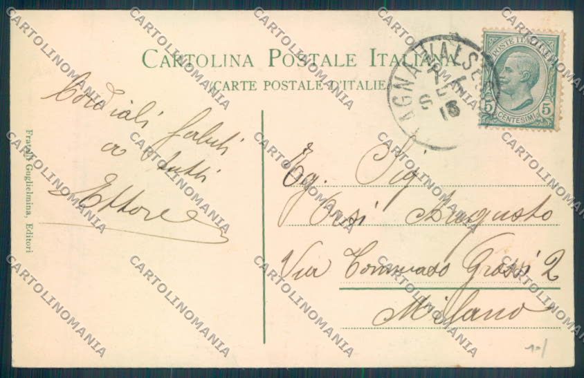 Vercelli Alagna cartolina ZT6549 – retro