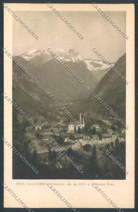 Vercelli Riva Monte Rosa cartolina ZT6557 – fronte