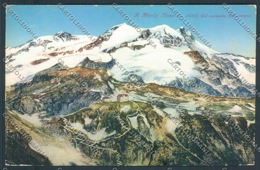 Vercelli Monte Rosa cartolina ZT6558 – fronte