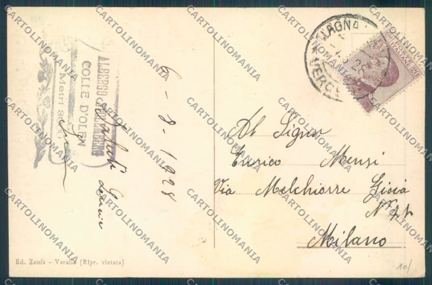 Vercelli Monte Rosa cartolina ZT6558 – retro