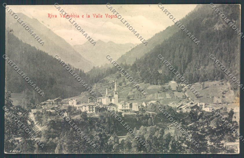 Vercelli Riva Valdobbia cartolina ZT6598 – fronte
