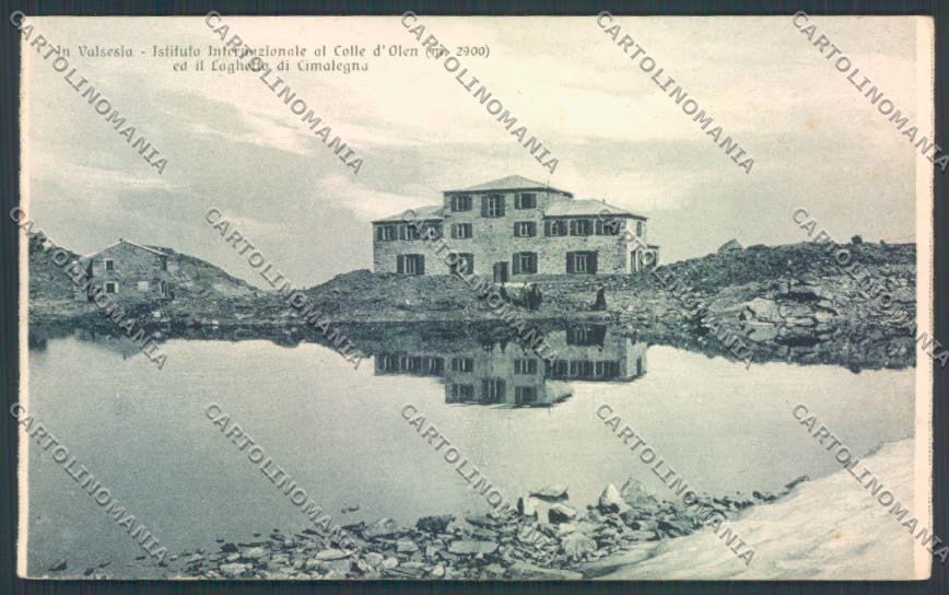 Vercelli Colle d'Olen Laghetto Cimalegna cartolina ZT6611 – fronte