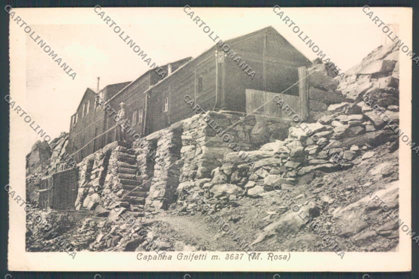 Vercelli Monte Rosa Capanna Gnifetti PIEGA cartolina ZT6627 – fronte