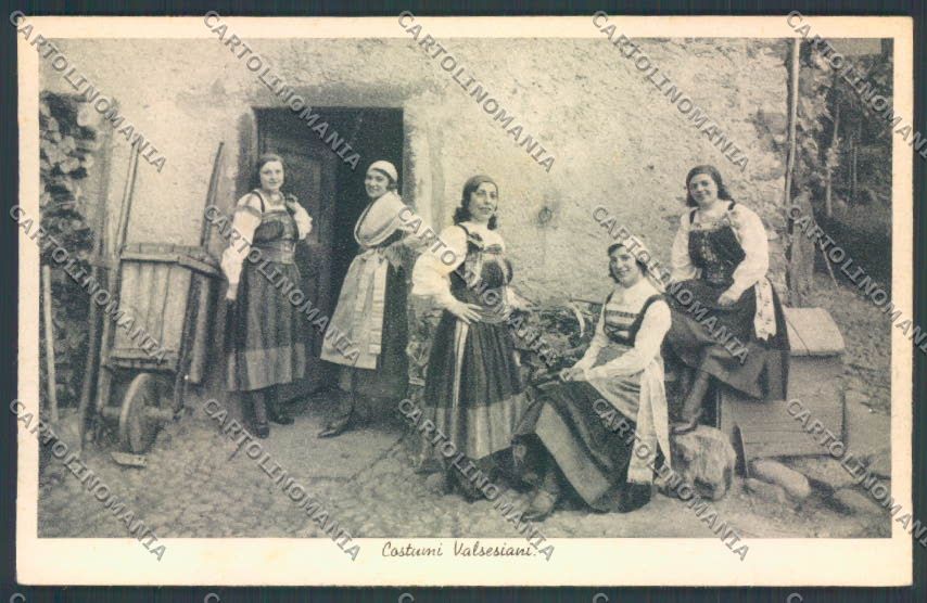 Vercelli Valsesia Costumi cartolina ZT6631 – fronte