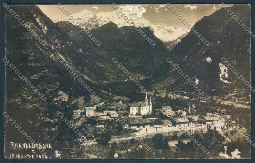 Vercelli Riva Valdobbia Monte Rosa ABRASA Foto cartolina ZT6649 – fronte