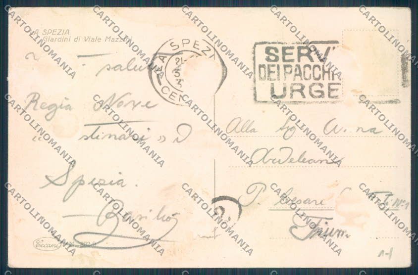 La Spezia Città ABRASA cartolina ZT6658 – retro