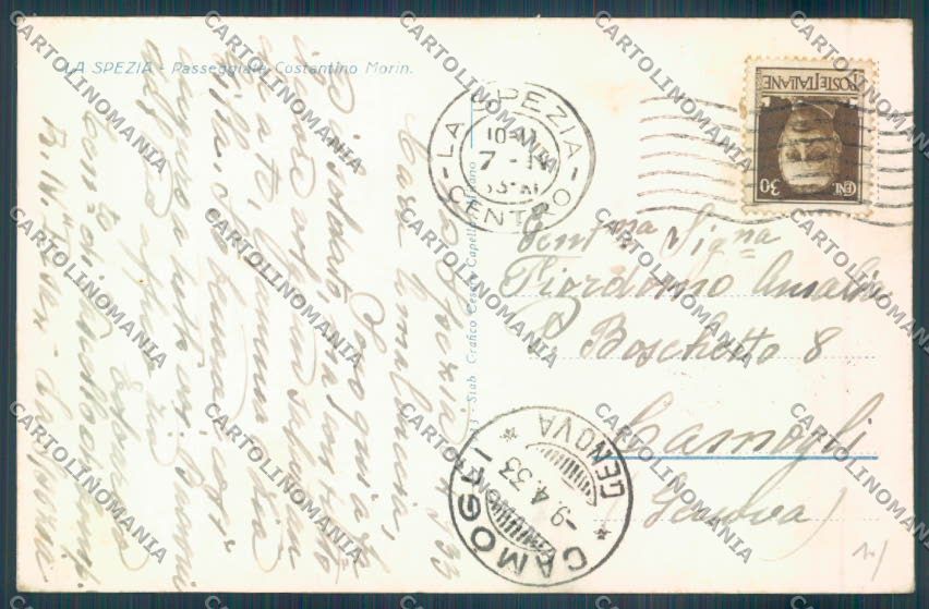 La Spezia Città cartolina ZT6664 – retro