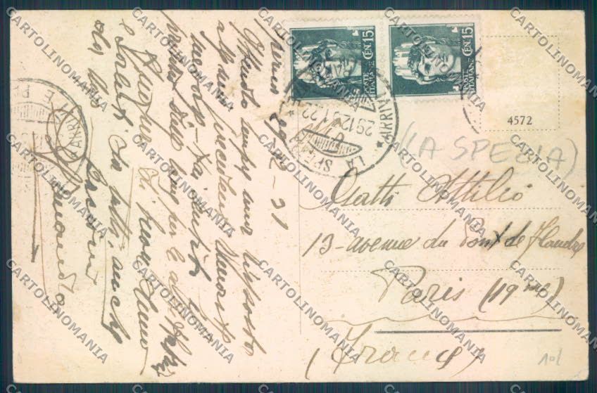 La Spezia Città PIEGHINE cartolina ZT6693 – retro