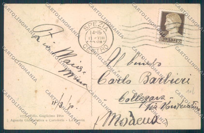 La Spezia Città cartolina ZT6699 – retro