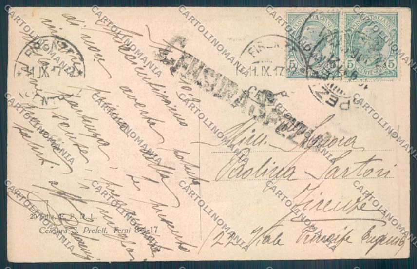 La Spezia Città PIEGA cartolina ZT6708 – retro