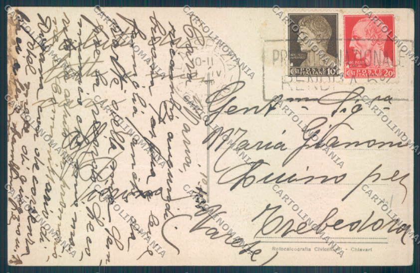 La Spezia Città PIEGHE cartolina ZT6714 – retro