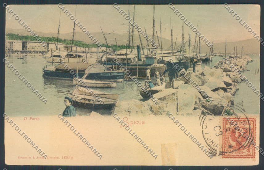 La Spezia Città RIPARATA cartolina ZT6738 – fronte