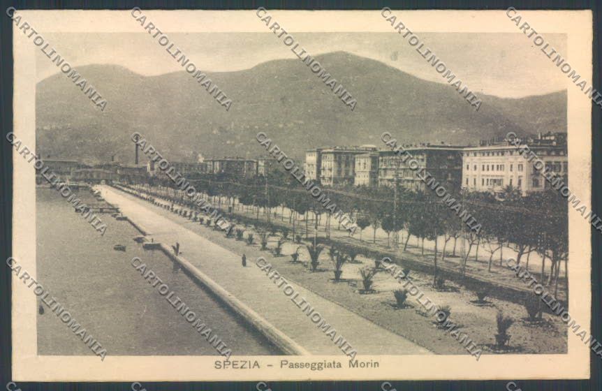 La Spezia Città PIEGATA cartolina ZT6740 – fronte