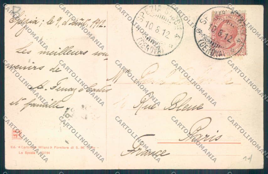 La Spezia Città cartolina ZT6758 – retro