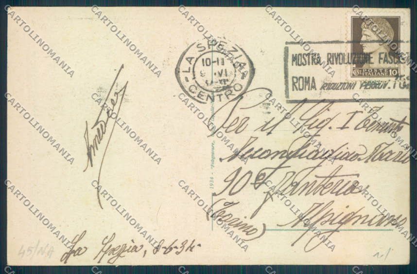 La Spezia Città PIEGHINA cartolina ZT6769 – retro