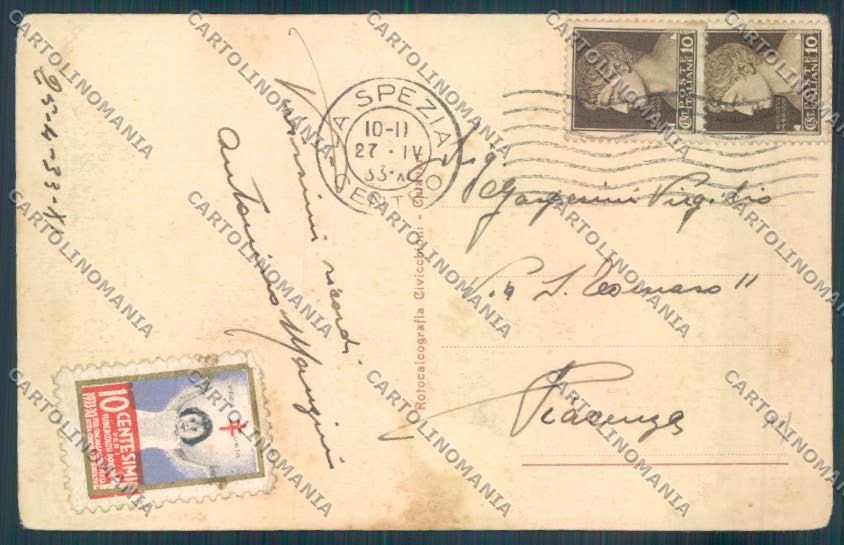 La Spezia Città PIEGHINA cartolina ZT6777 – retro