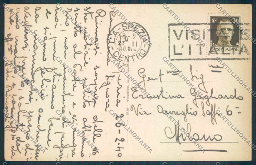 La Spezia Città cartolina ZT6788 – retro