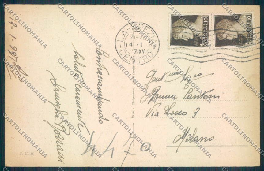 La Spezia Città cartolina ZT6789 – retro