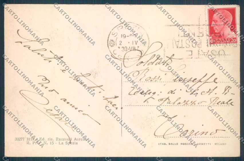 La Spezia Città Garibaldi cartolina ZT6806 – retro
