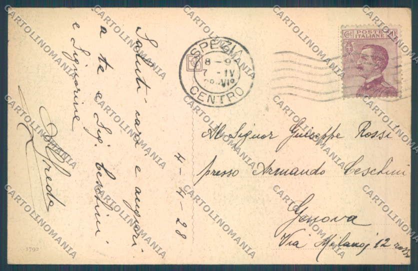 La Spezia Città Garibaldi cartolina ZT6818 – retro